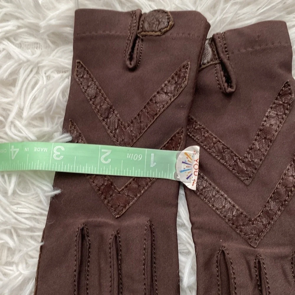 Isotoner vintage brown driving gloves - Picture 8 of 8